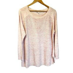 Talbots Hello‎ Saturday Pink Space Dye Petite Sweater